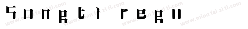 Songti regu字体转换